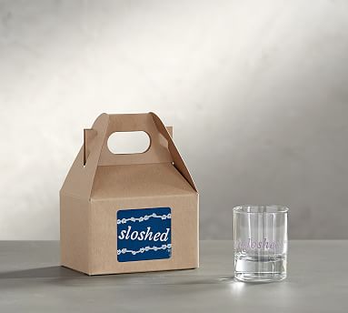 Fishs Eddy Sloshed Shot Glasses Mini Gift Box, Set Of 2 | Pottery Barn
