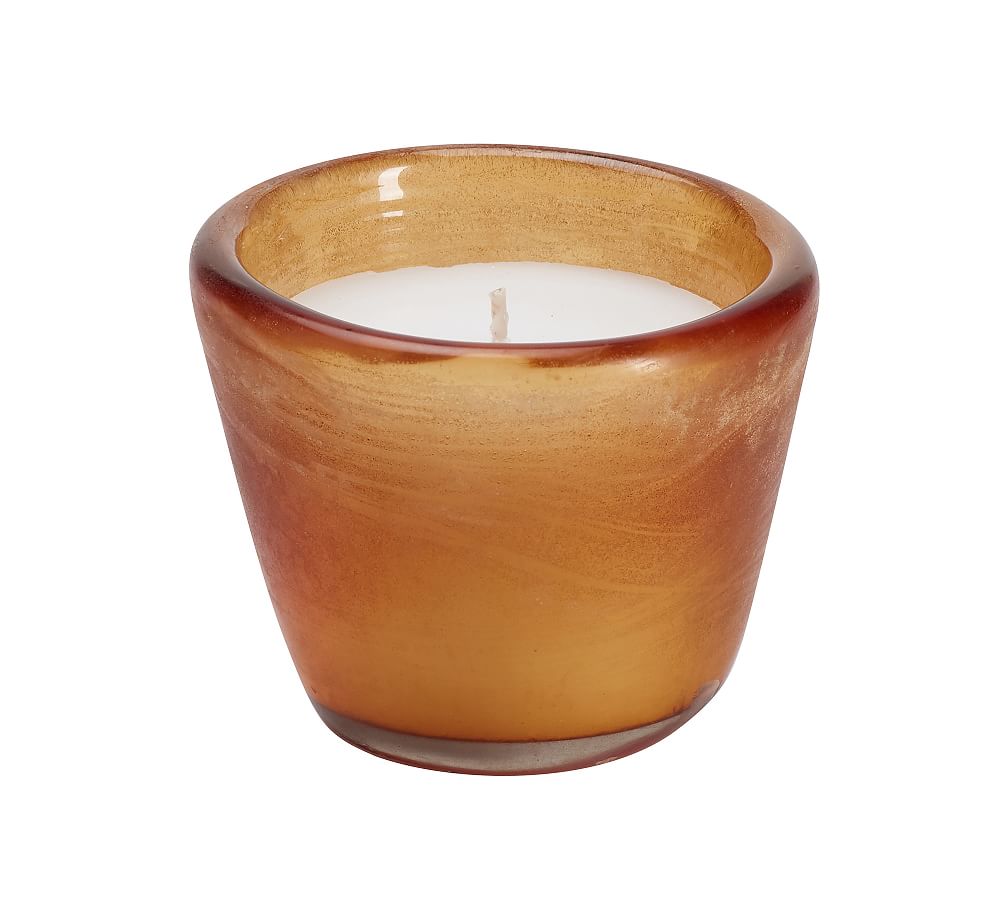 Frosted Glass Scented Candles - Sandalwood & Patchouli | Pottery Barn