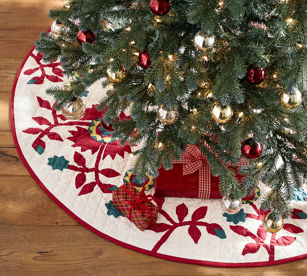 Maisie Quilt Tree Skirt Pottery Barn