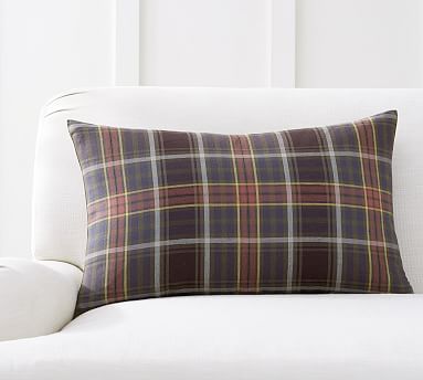 Pottery barn plaid outlet pillow