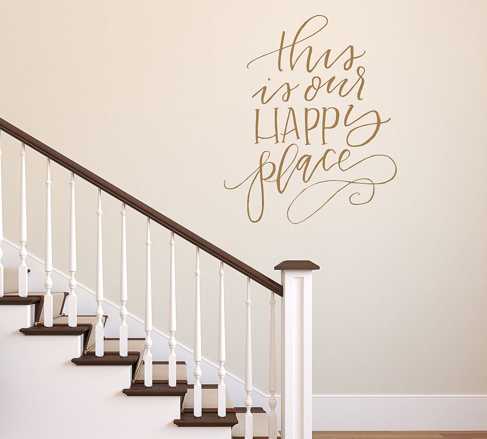 This Is Our Happy Place Removable Wall Decal Pottery Barn
