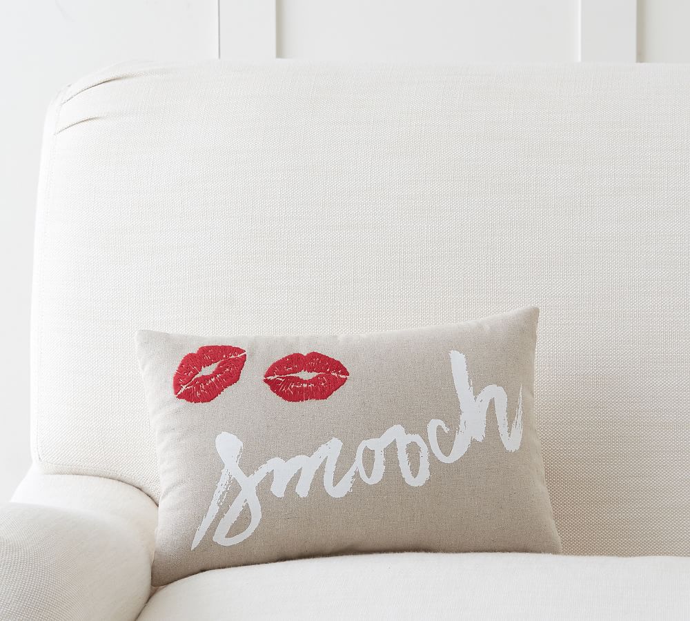 Smooch Lumbar Pillow Pottery Barn