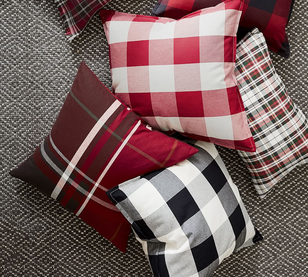 McKinley Plaid Decorative Pillow Cover Pottery Barn