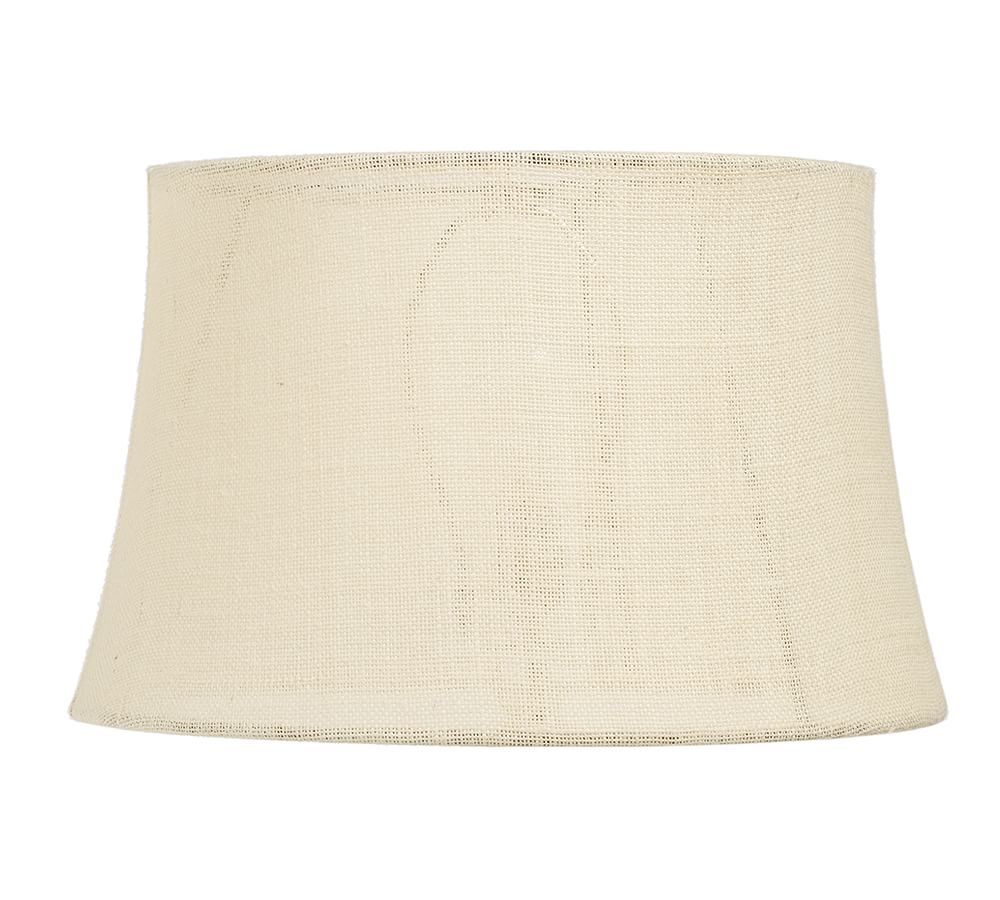 Burlap lamp shade on sale pottery barn