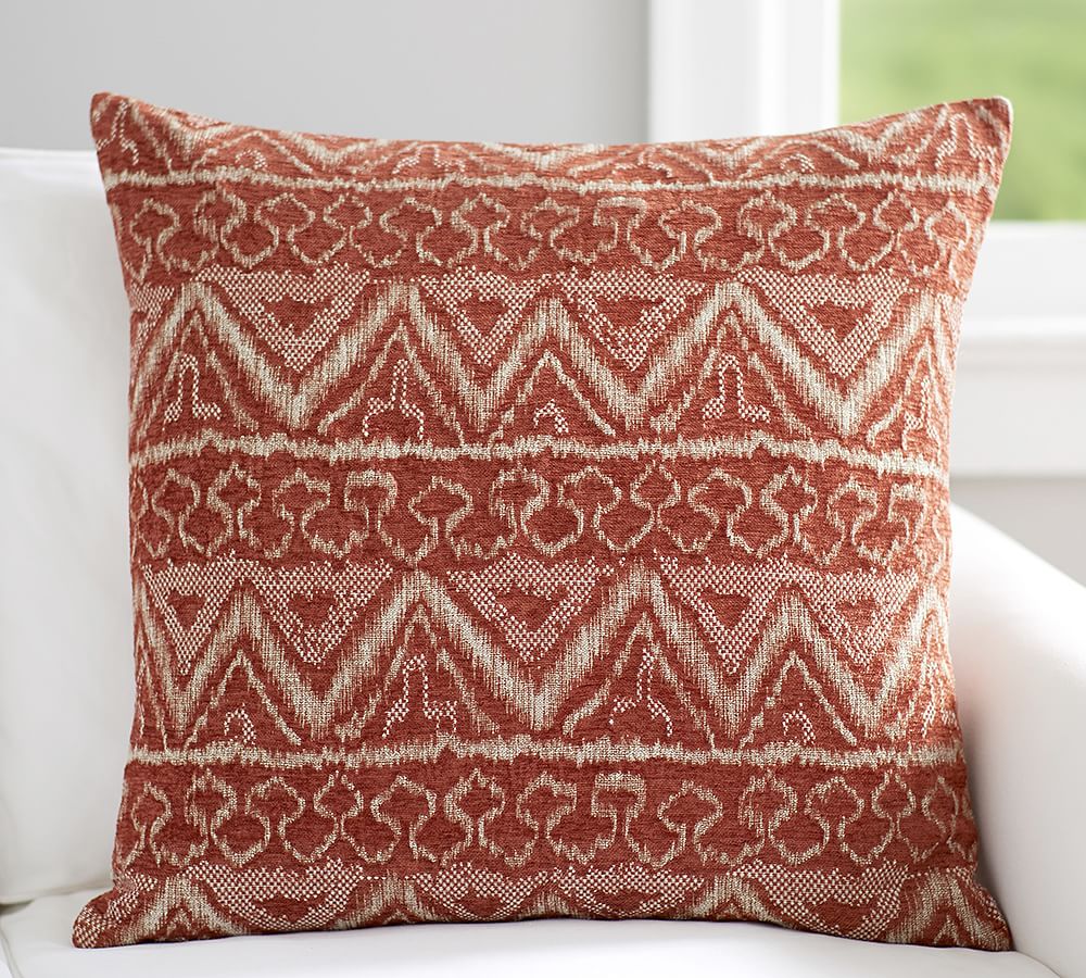 Ikat Jacquard Decorative Pillow Cover Pottery Barn