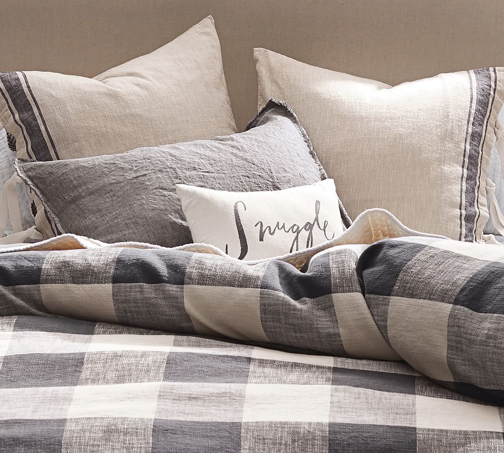 Pottery barn outlet buffalo check pillow