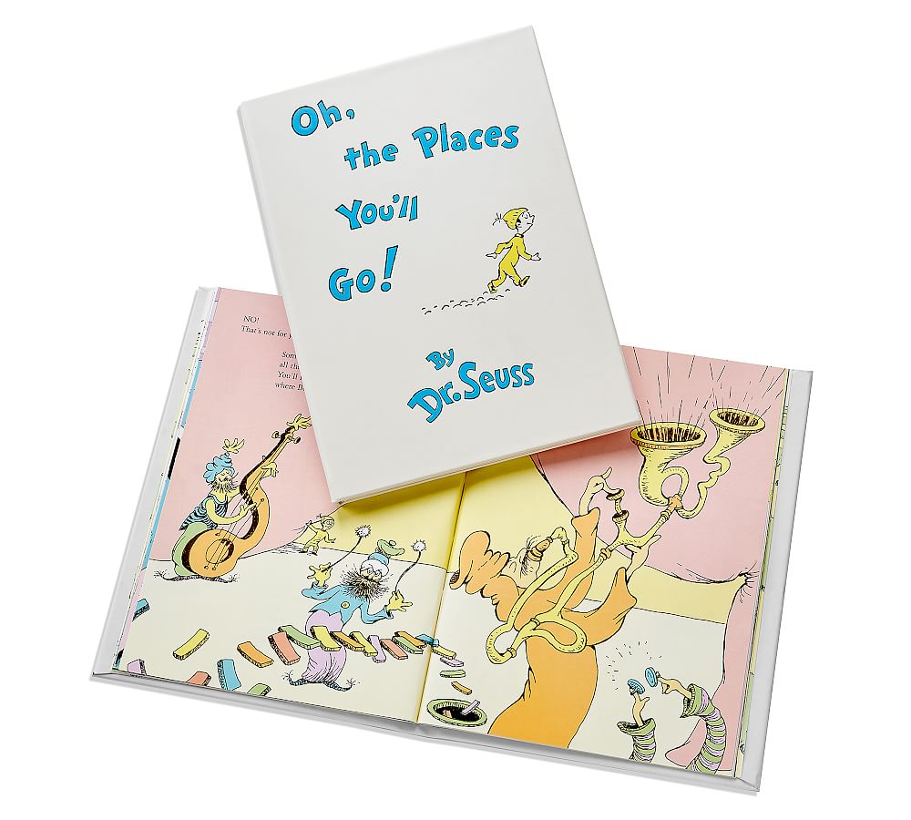 Oh The Places You'll Go by Dr. Seuss Leather-Bound Book