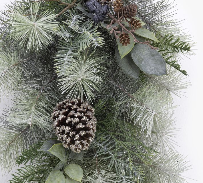 AuldHome Blue Berry Greenery Picks (Set of 3, 16-Inch); Juniper Tree Floral  Picks for Christmas and Seasonal Decor 