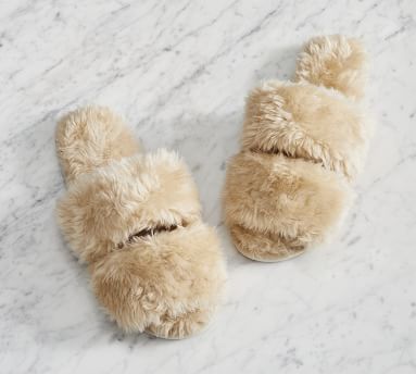 Faux Shearling Slippers | Pottery Barn