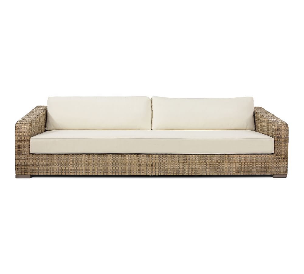 Havana AllWeather Wicker Outdoor Sofa Pottery Barn