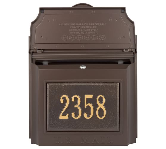 Wall Mailbox & House Numbers Pottery Barn