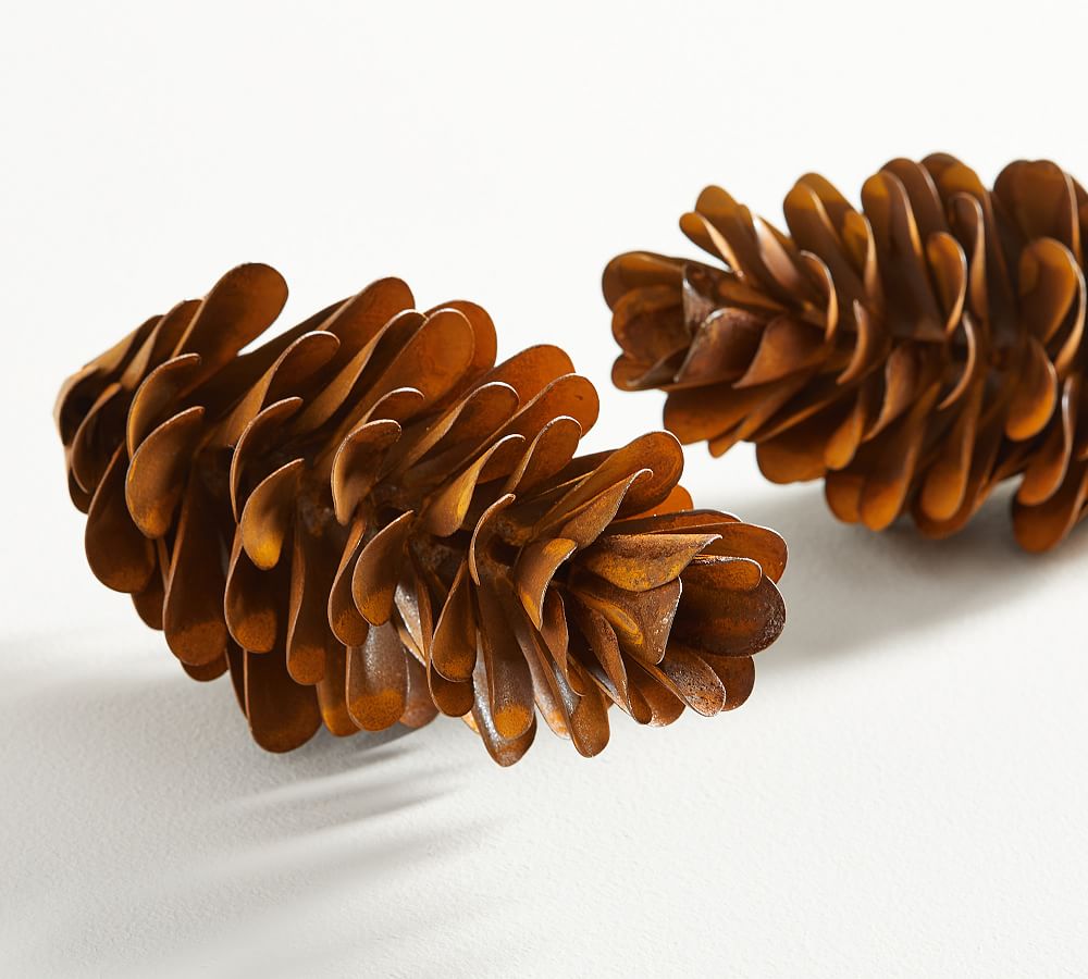 Use pinecones as a vase filler – helps the branches to stay in