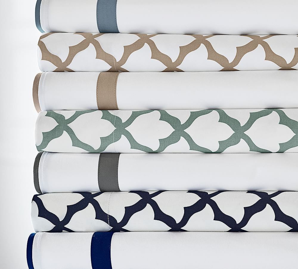 Marlo Organic Percale Sheet Set Pottery Barn