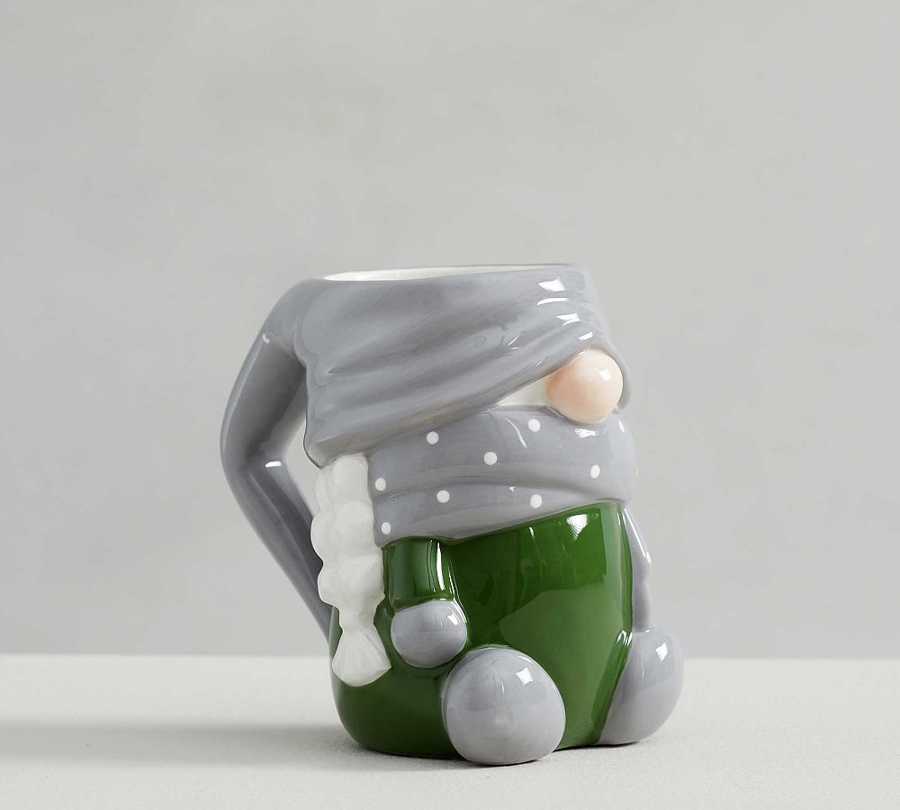 Sweater Gnome Shaped Ceramic Mugs