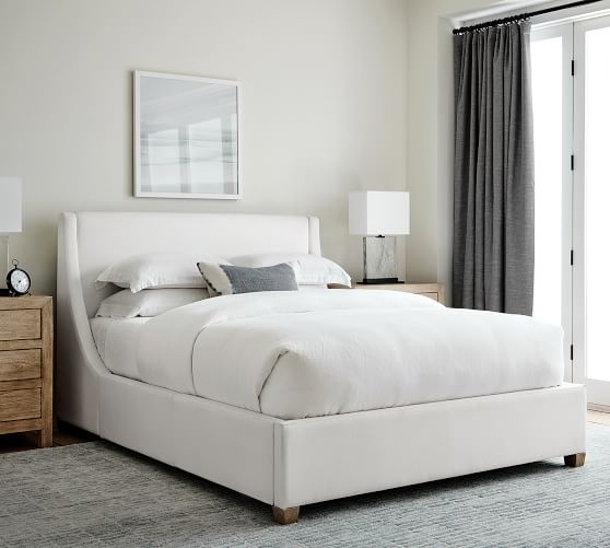 York Upholstered Storage Platform Bed | Pottery Barn