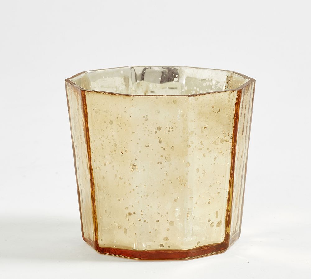 Faceted Mercury Glass Votive Candleholder Pottery Barn 9023