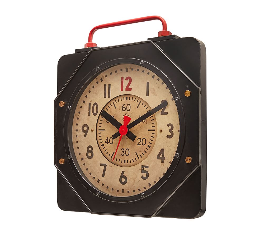Engine Room Wall Clock Decorative Clock Pottery Barn