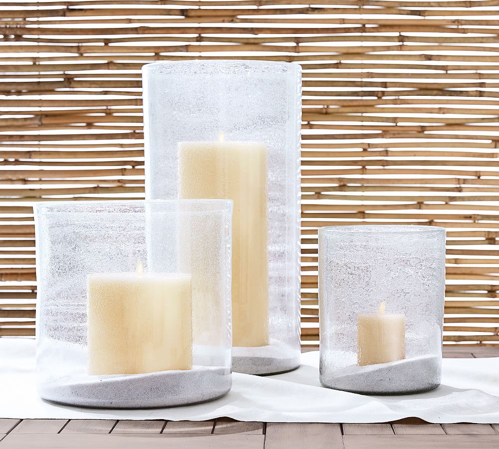 Oversized Bubble Glass Hurricane Candle Holder Pottery Barn