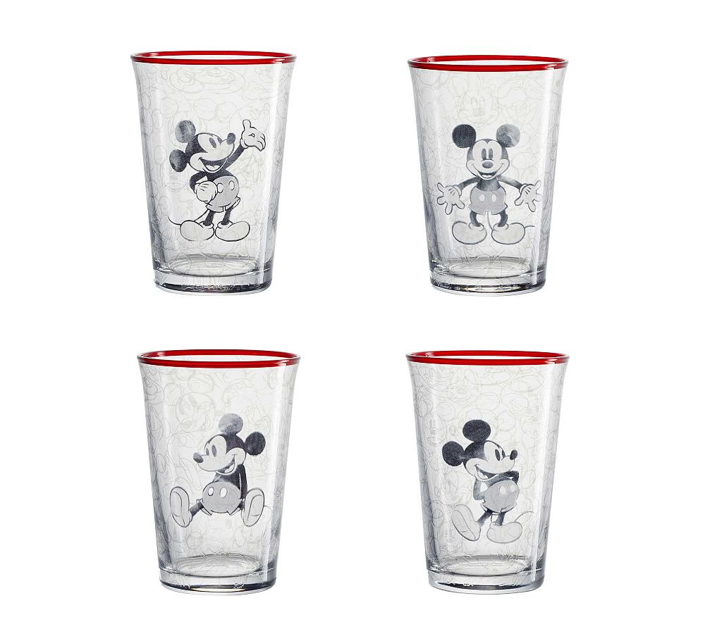 Mickey Mouse Glasses, Set of 4