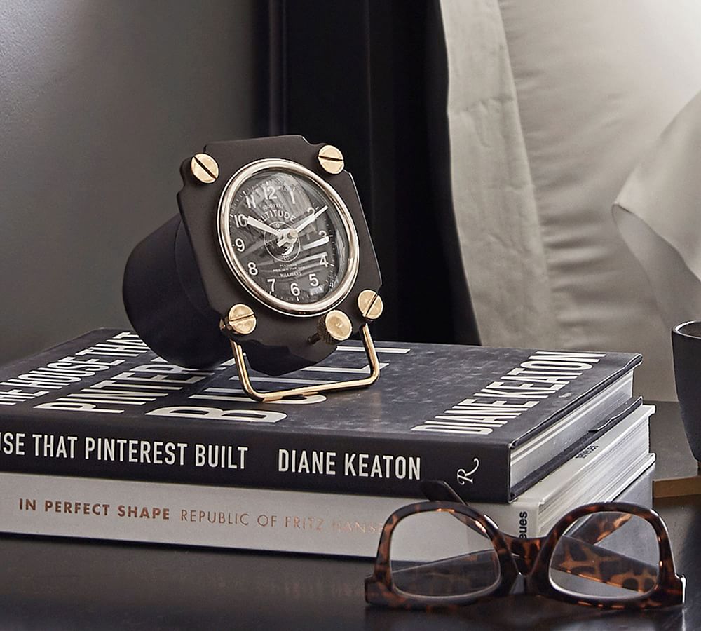 Altimeter Table Clock Pottery Barn