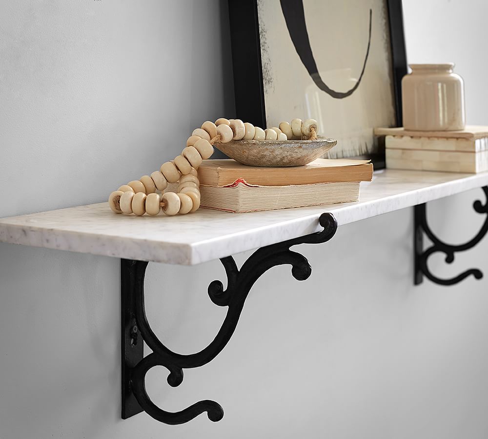 Linden Handcrafted Marble Triple Tier Shelf