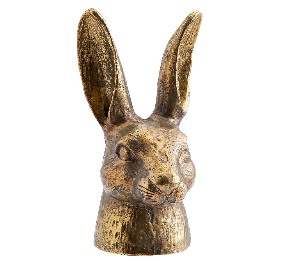 The Emily & Meritt Brass Bunny Vase