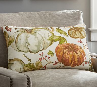 Painted Pumpkin Pillow for fall : Pottery Barn Inspired