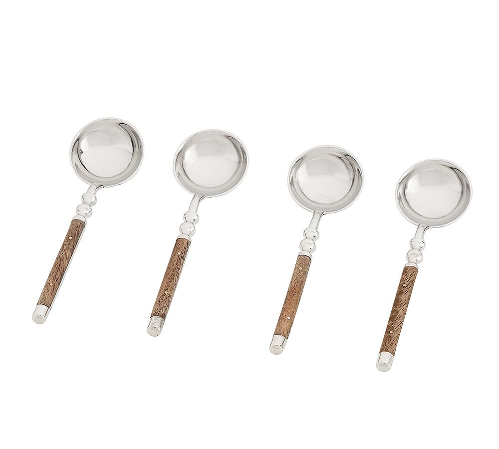 Petite Wood Condiment Spoon, Set of 4 Pottery Barn