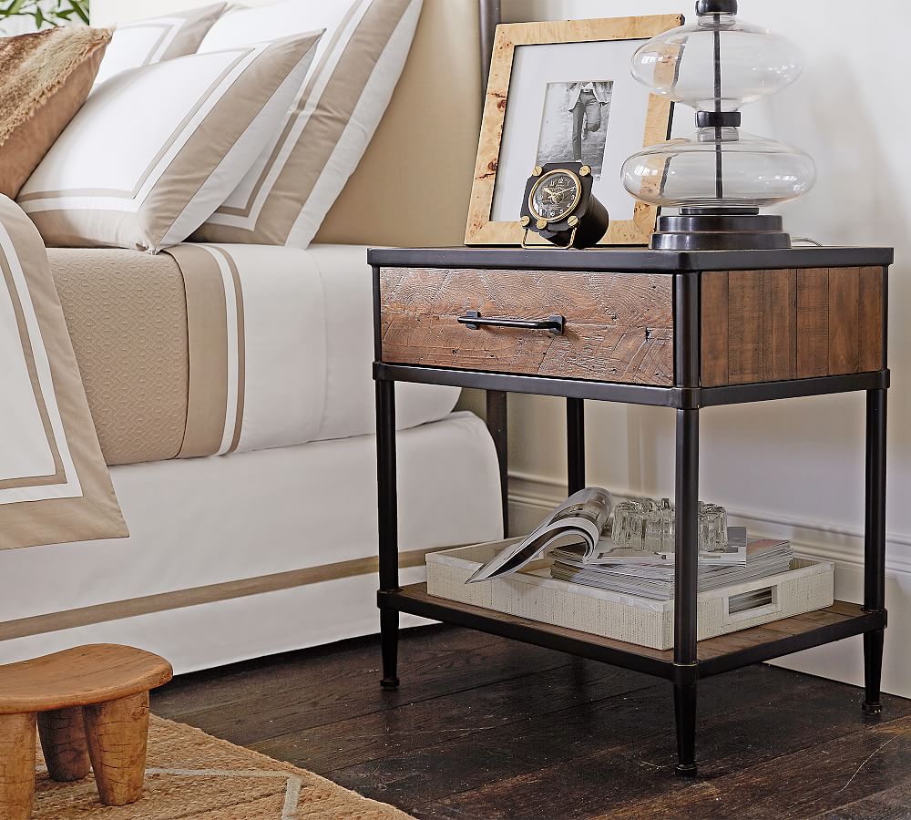 Juno Reclaimed Wood Nightstand Pottery Barn