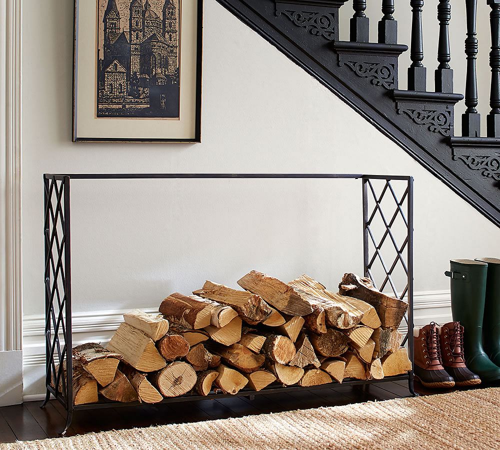 Lattice Fireplace Log Holder Pottery Barn