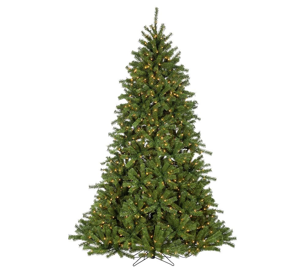 PreLit Crystal Pine Artificial Christmas Trees Pottery Barn