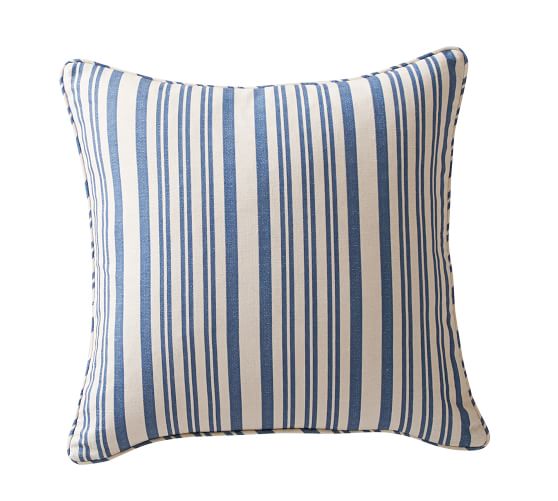 Antique Striped Printed Pillow Cover 