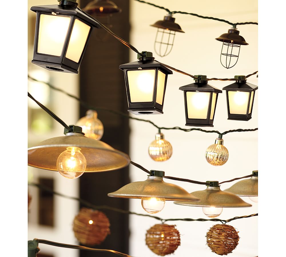 Vintage Lantern Table Lamp - Cabin Lighting, Black Forest Decor