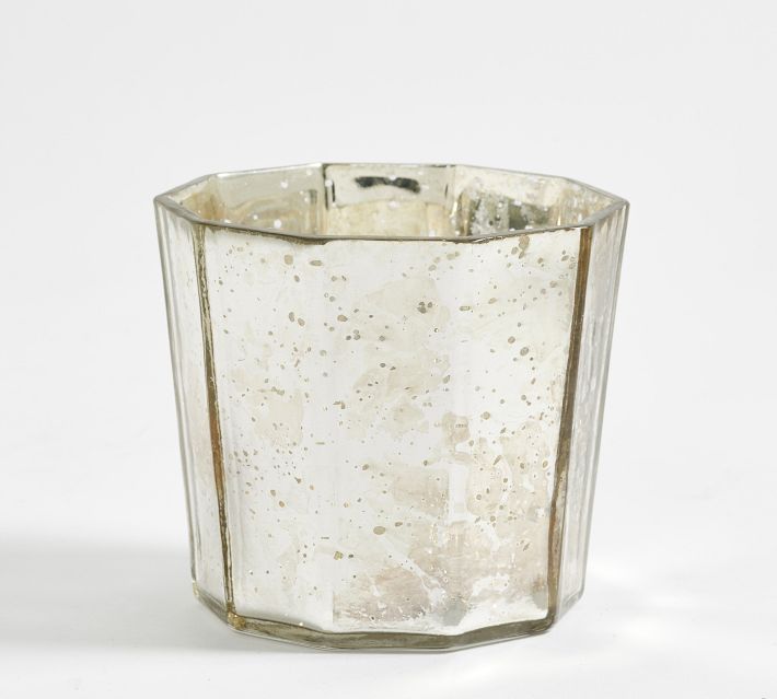 Silver Mercury Glass Votives