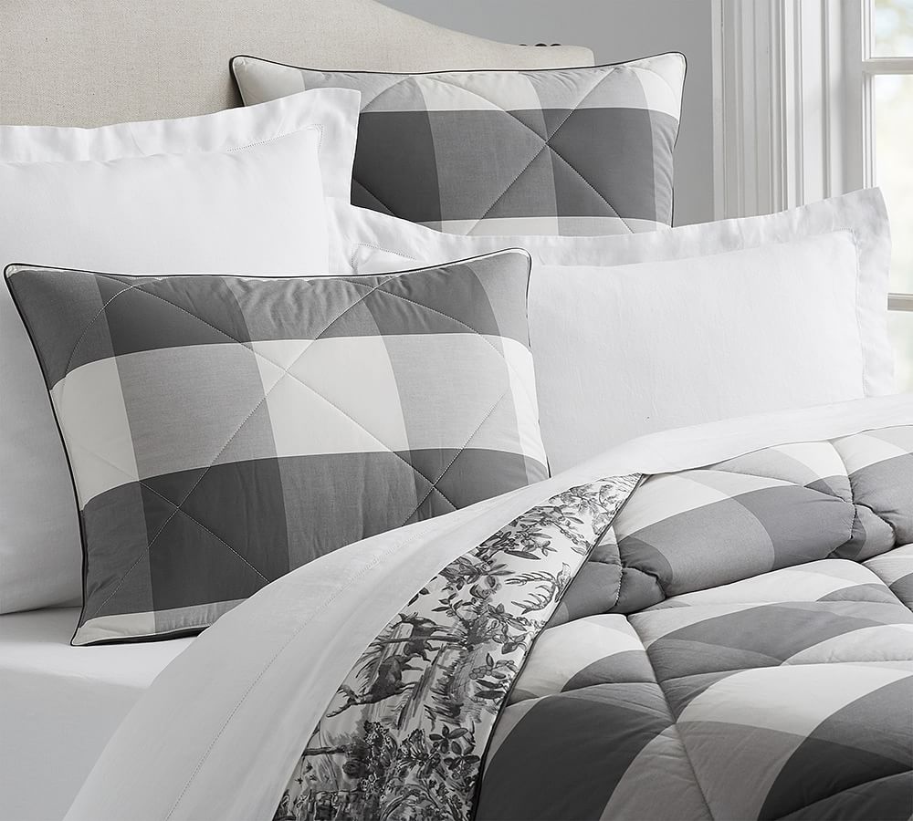 Buffalo Check Reversible Comforter & Shams | Pottery Barn