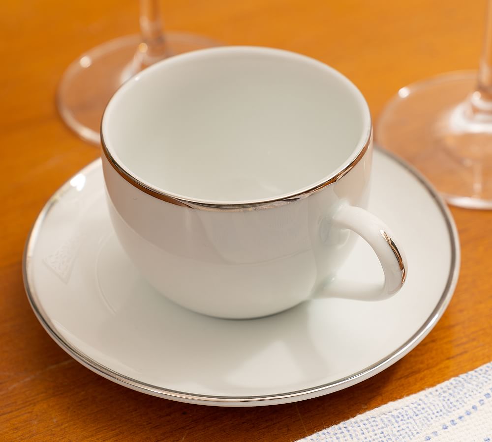 Ever Porcelain Espresso Cup & Saucer - Set of 6