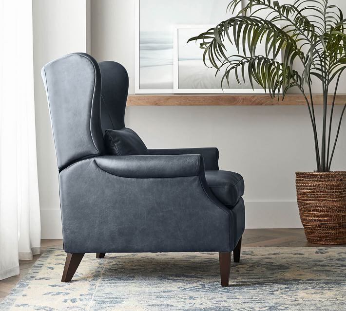 Pottery barn wingback store recliner