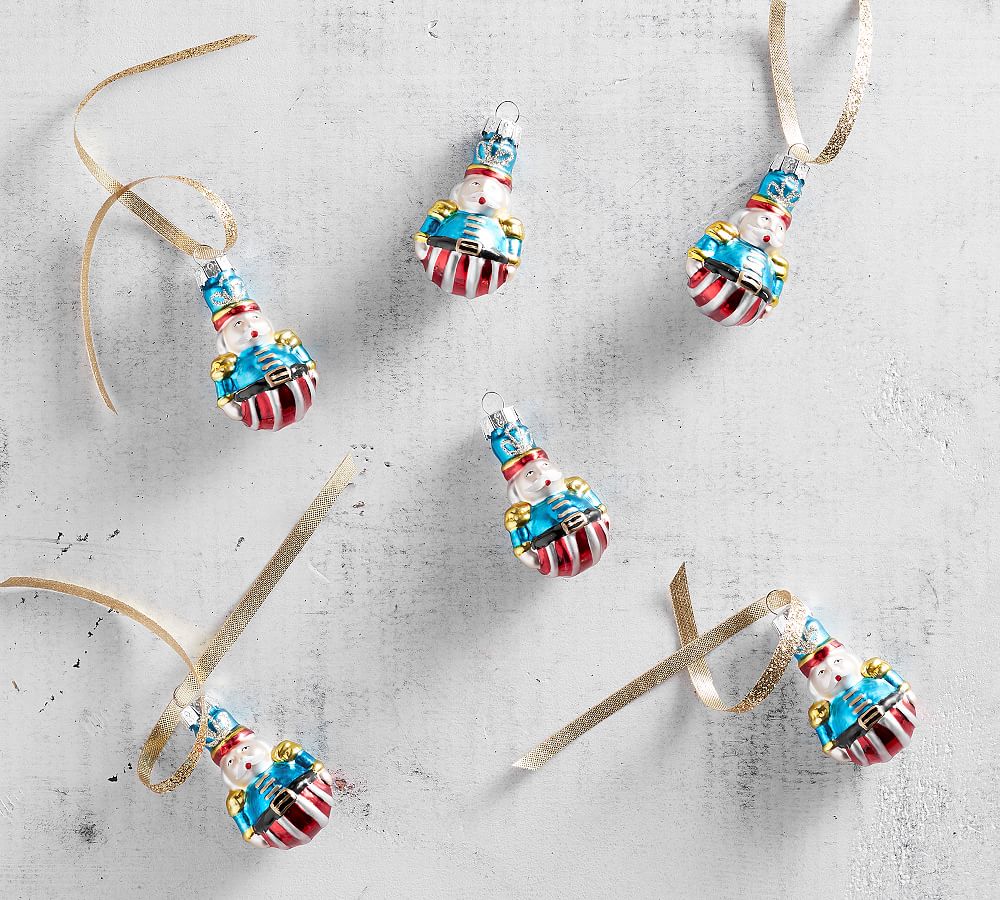 Mercury Mini Nutcracker Christmas Ornament Set Pottery Barn