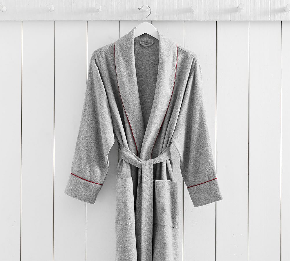 Vincent Men's Flannel Robe Pottery Barn