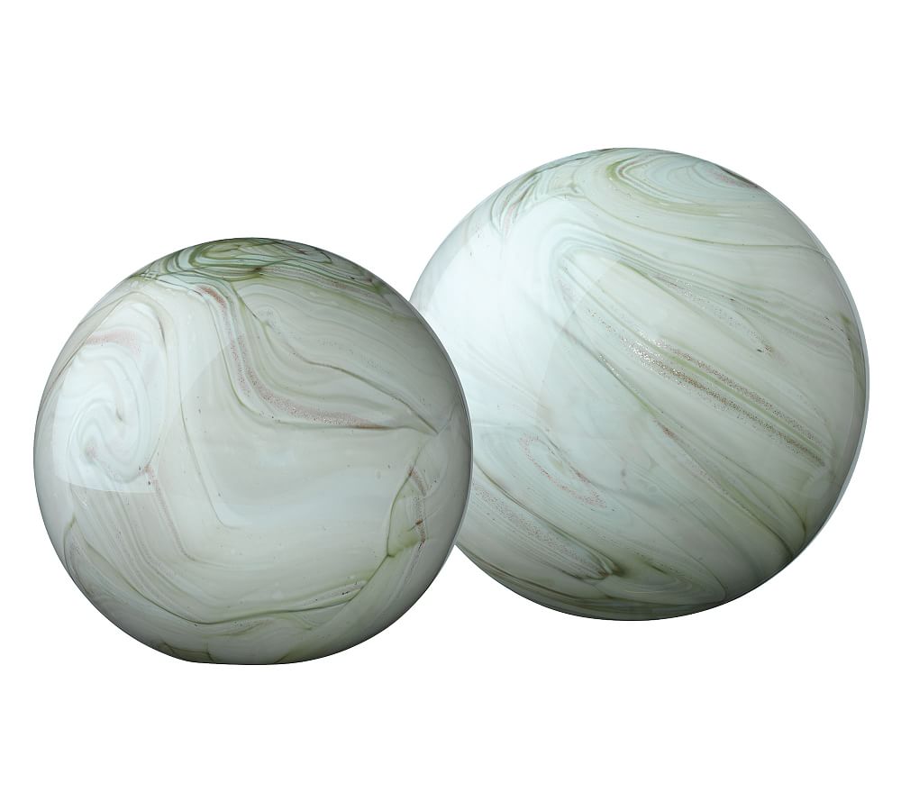 Lawrence Glass Spheres - Set of 2