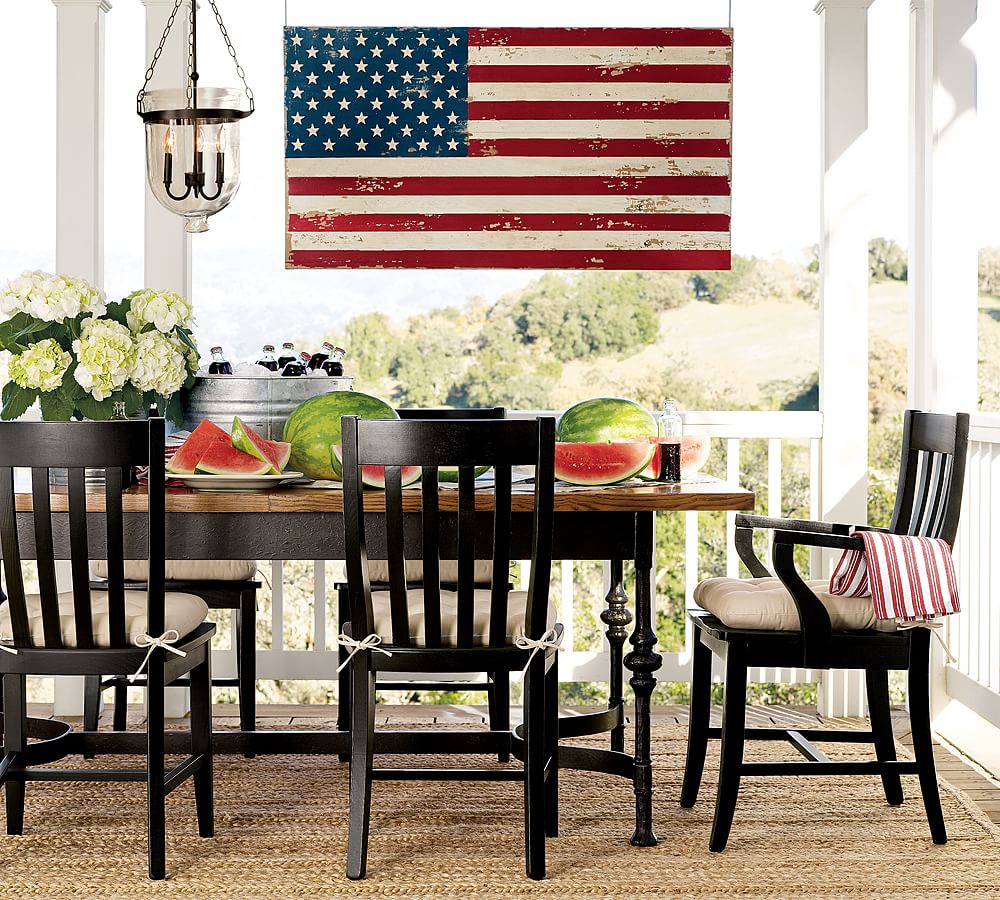 pottery barn wooden flag