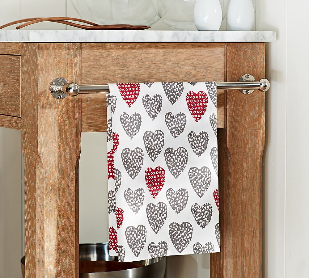 XOXO Heart Kitchen Towel, Set of 2