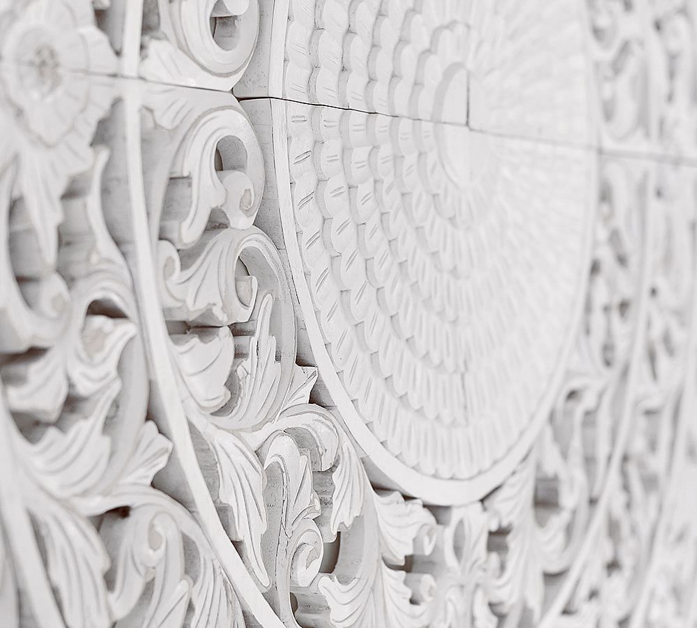 Carved Medallion Wall Art Panels Set of 4 Wall Decor Pottery Barn