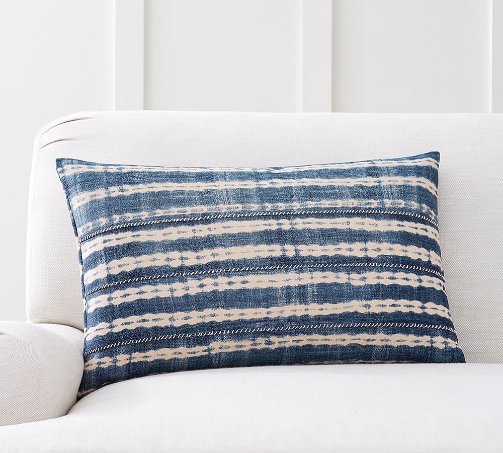 Leland Printed Lumbar Pillow Cover Pottery Barn