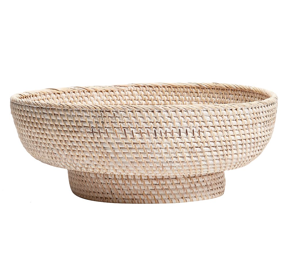 Tava Handwoven Rattan Decorative Bowl Pottery Barn