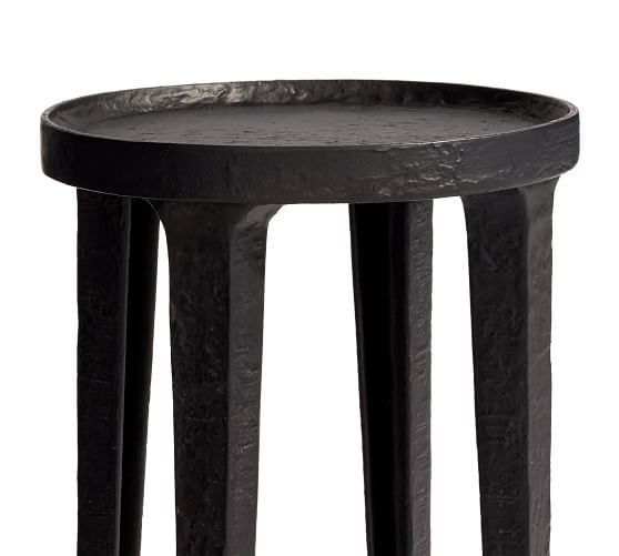 Jamie Round Metal Accent Table | Pottery Barn