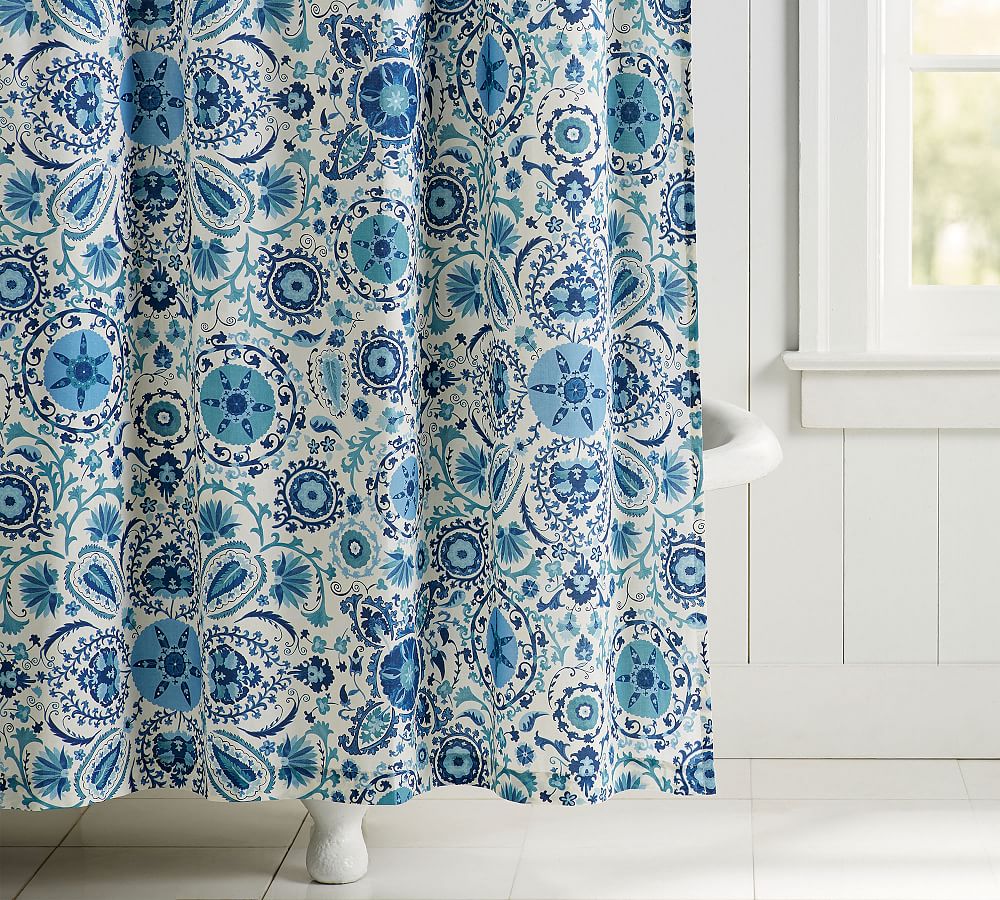 Adya Organic Shower Curtain Pottery Barn