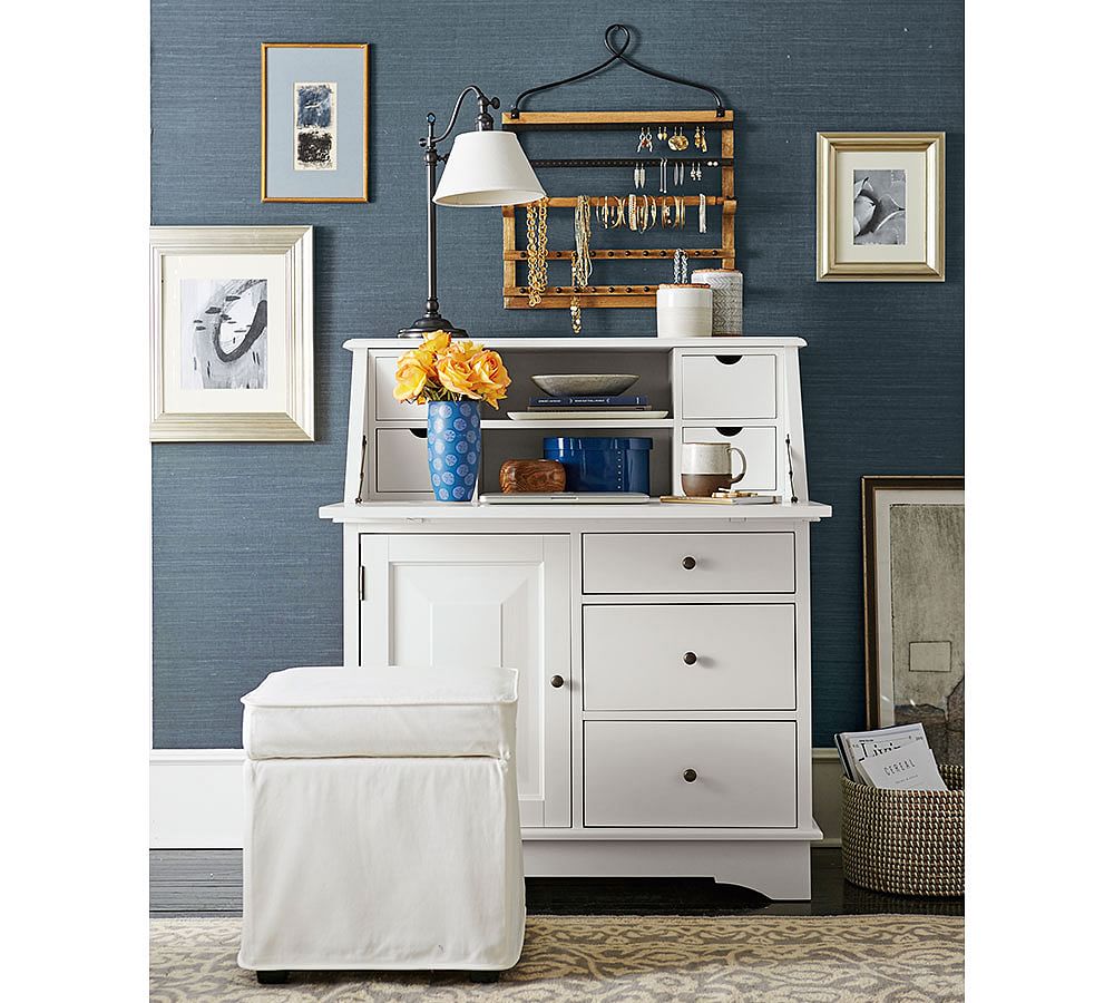 WallMounted Mango Wood Jewelry Organizer Pottery Barn