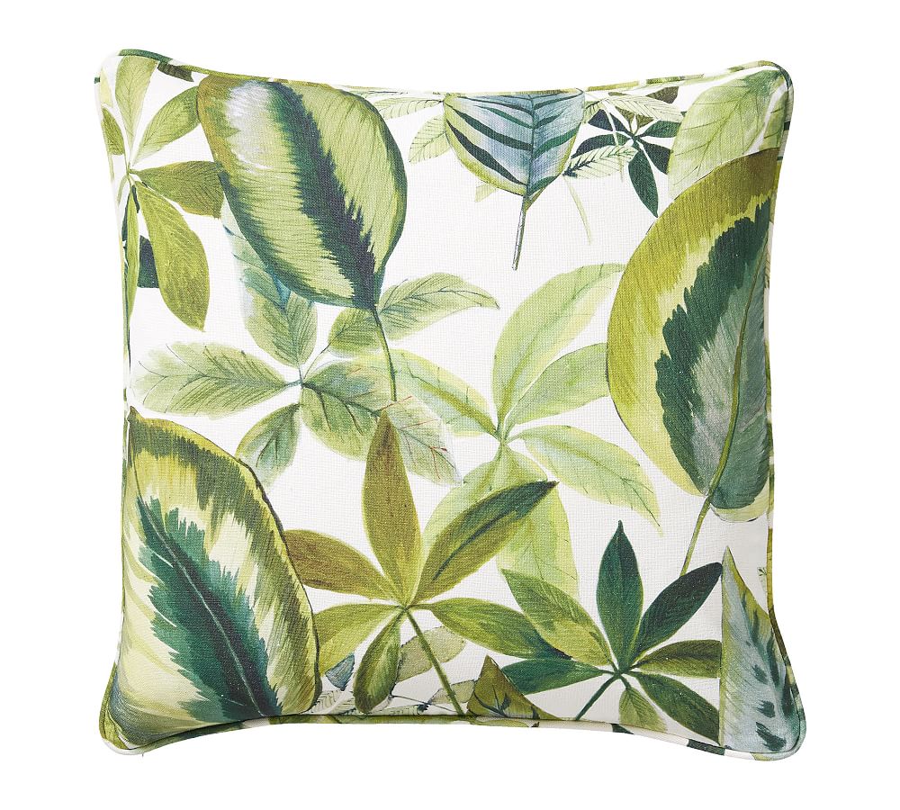 Palm Print Decorative Pillow Cover Pottery Barn