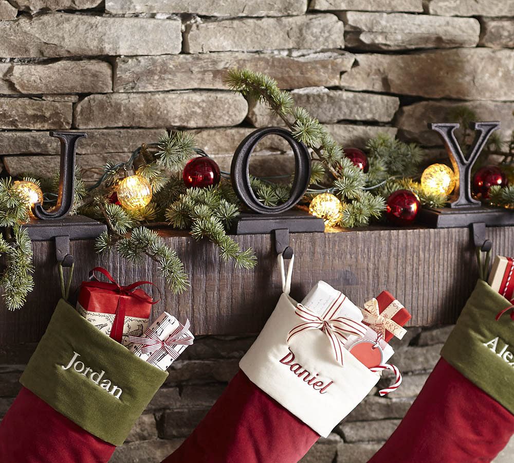 Joy Stocking Holders Pottery Barn